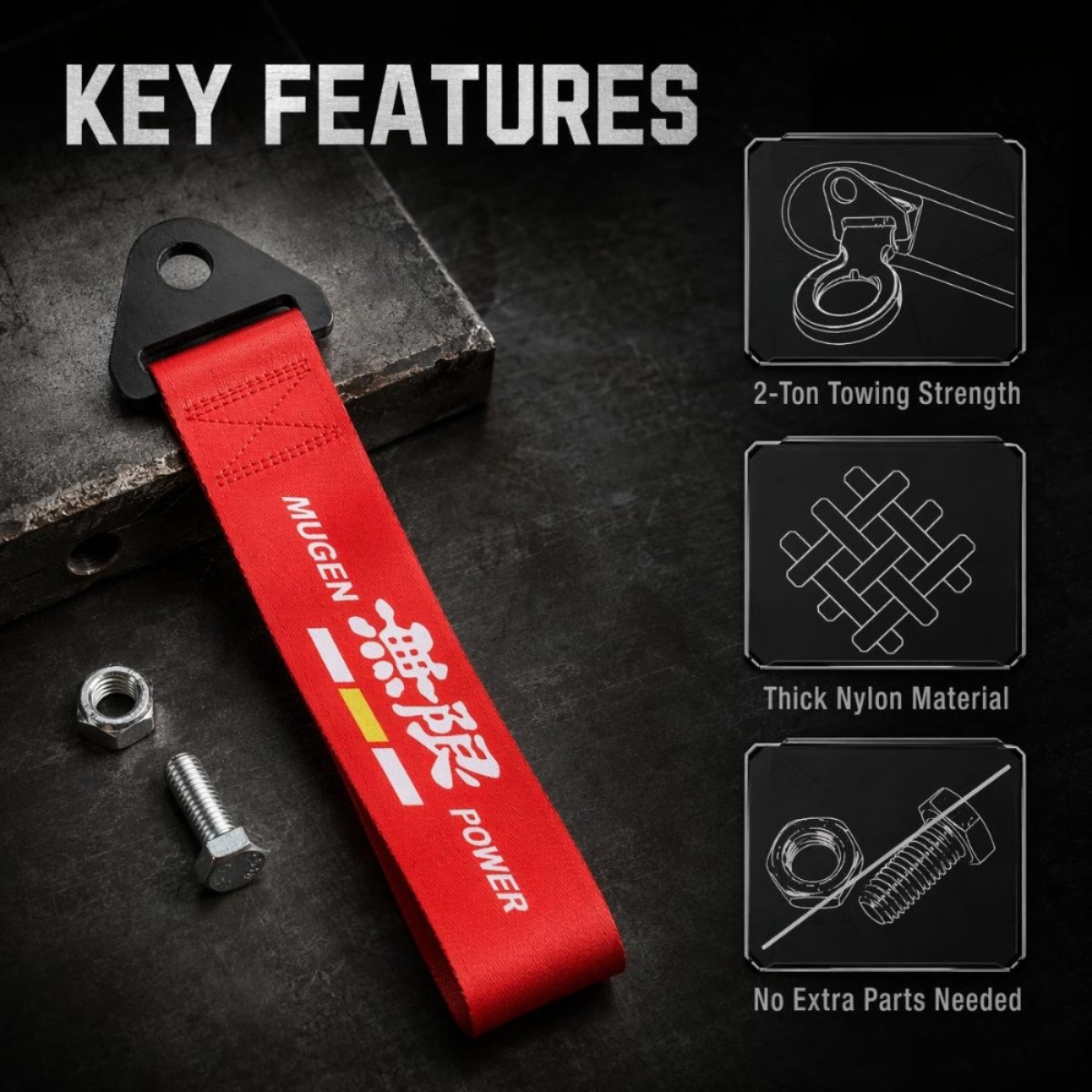 Corde de remorquage de course  - Car Accessories Unique avis et prix